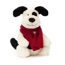 Jellycat - Bashful Hund med halstørklæde - 31 cm