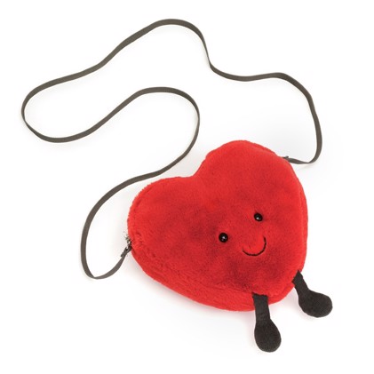 Jellycat - Amuseable Hjerte taske, 17 cm