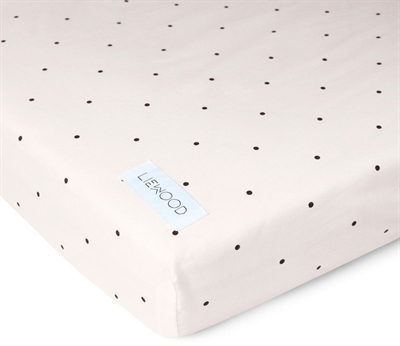 Liewood - Økologisk Noa Baby lagen 70 x 120 - Classic Dot Sweet Rose