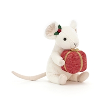 Jellycat - Mus med Julegave - 18 cm