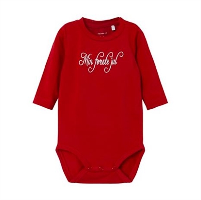 Name It - Rajul Body LS - Jester Red - Min første jul