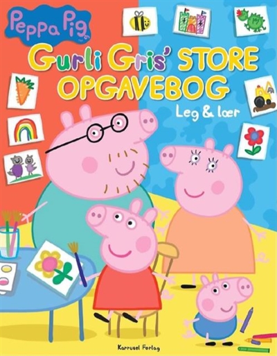 Gurli Gris - Store Opgavebog - Leg & Lær 